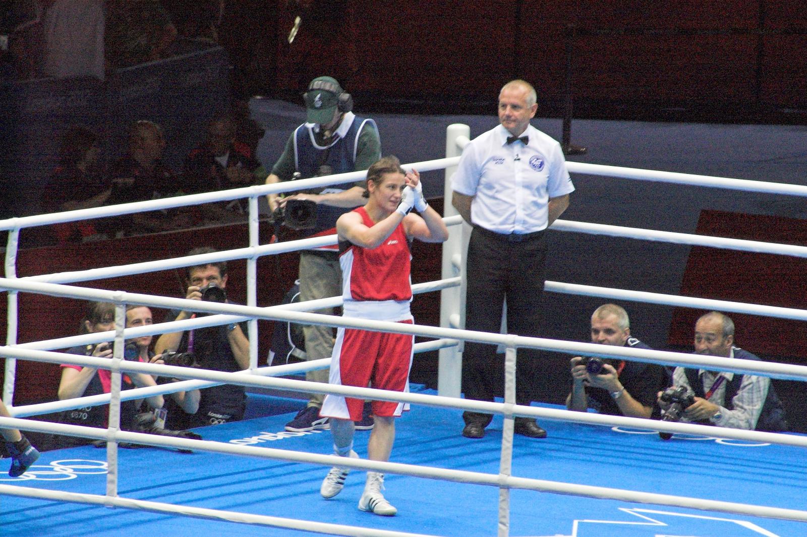 Katie Taylor en el ring en 2012