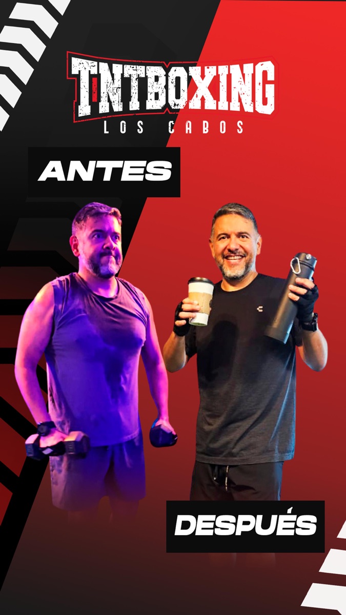 Collage de transformación compartido por TNT, historia 4